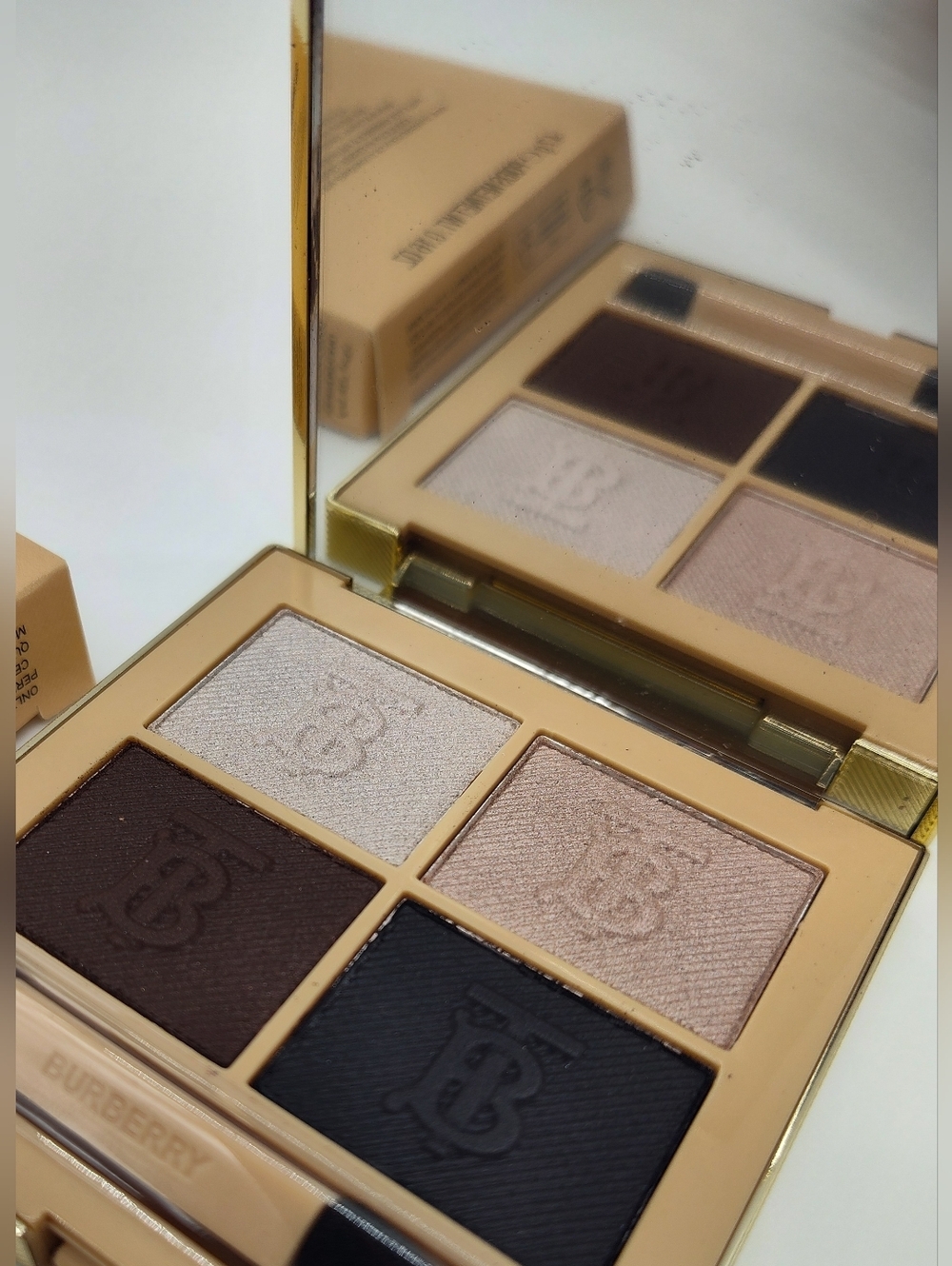 BURBERRY Eye Quad 04 Midnight Eyeshadow Palette 4 Shade Luxury Compact NIB - Picture 9 of 10